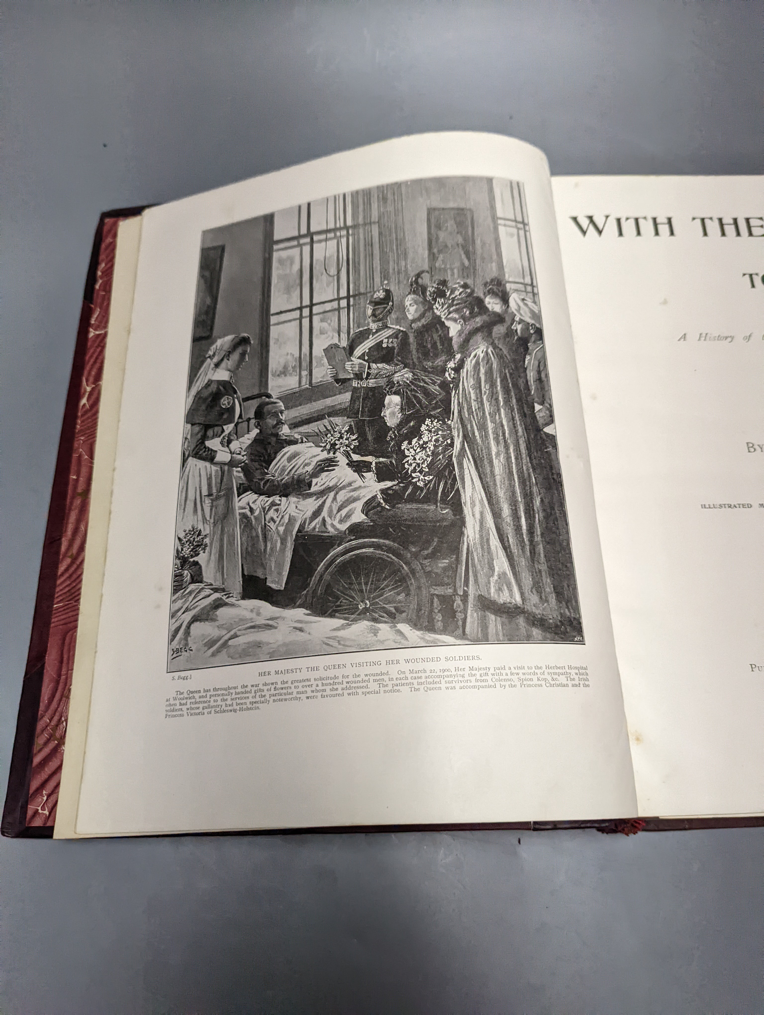 Wilson, H.W. - With the Flag to Pretoria. 2 vols; (and) After Pretoria: the guerilla war. 2 vols; together with 4 vols. illus throughout with many photos, sketch map and orig. illus.; publisher's